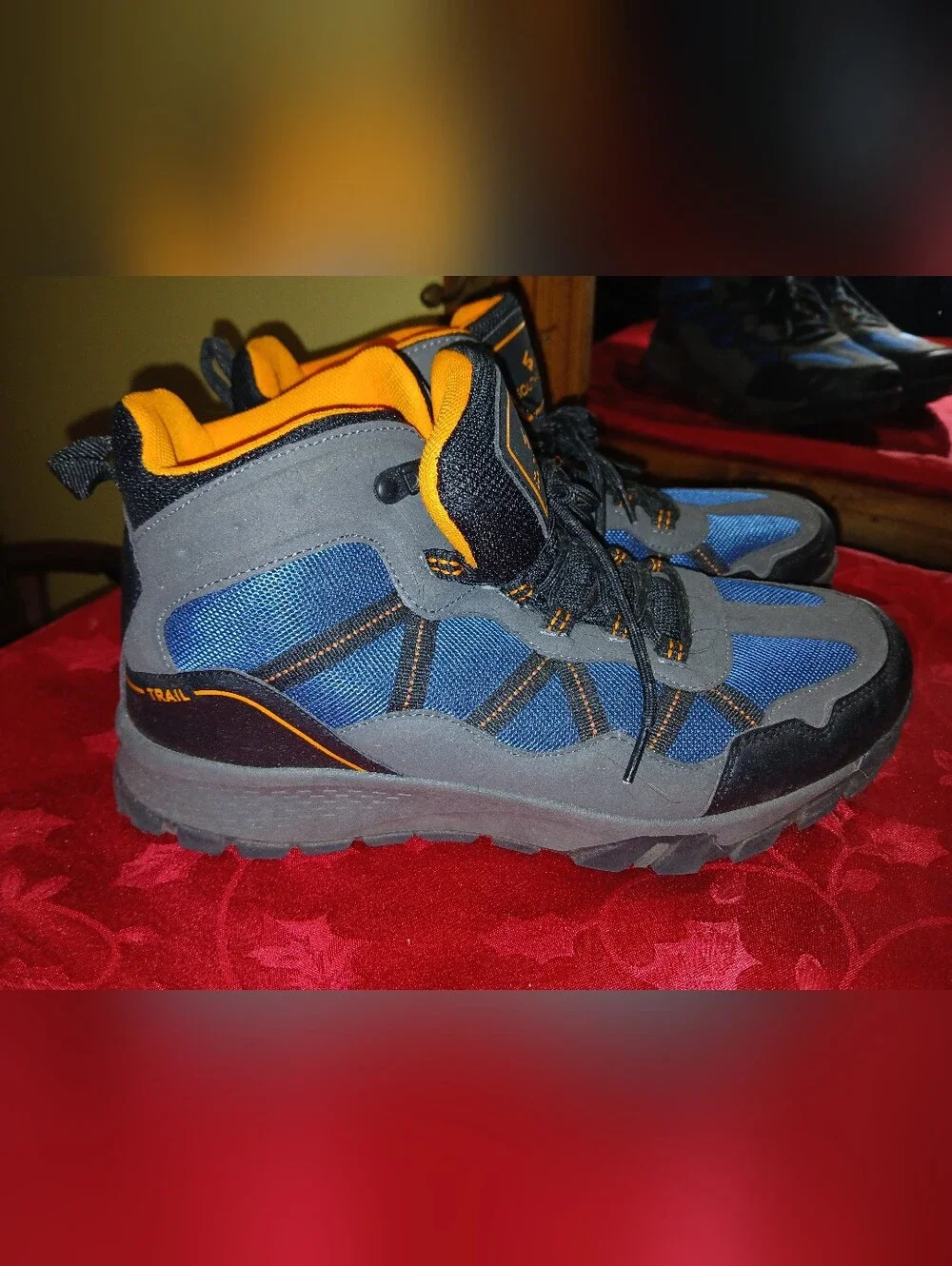Southpole Men’s Hiking/Work Boots - Blue & Gray - Size 10.5